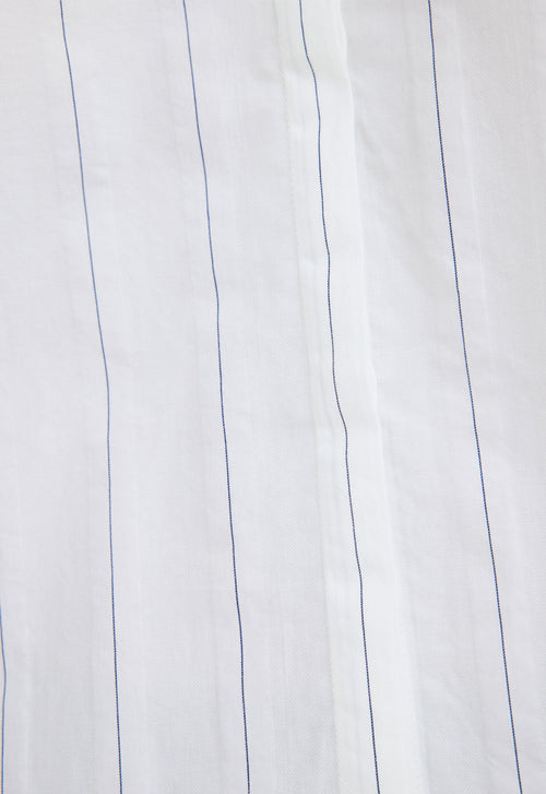 Jac+Jack Cart Cotton Shirt - White/Navy Stripe